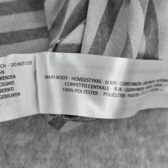 Ariat Tek Polo Shirt Mens 2XL XXL Gray Striped Heat Series Performance Stretch - Picture 10 of 11